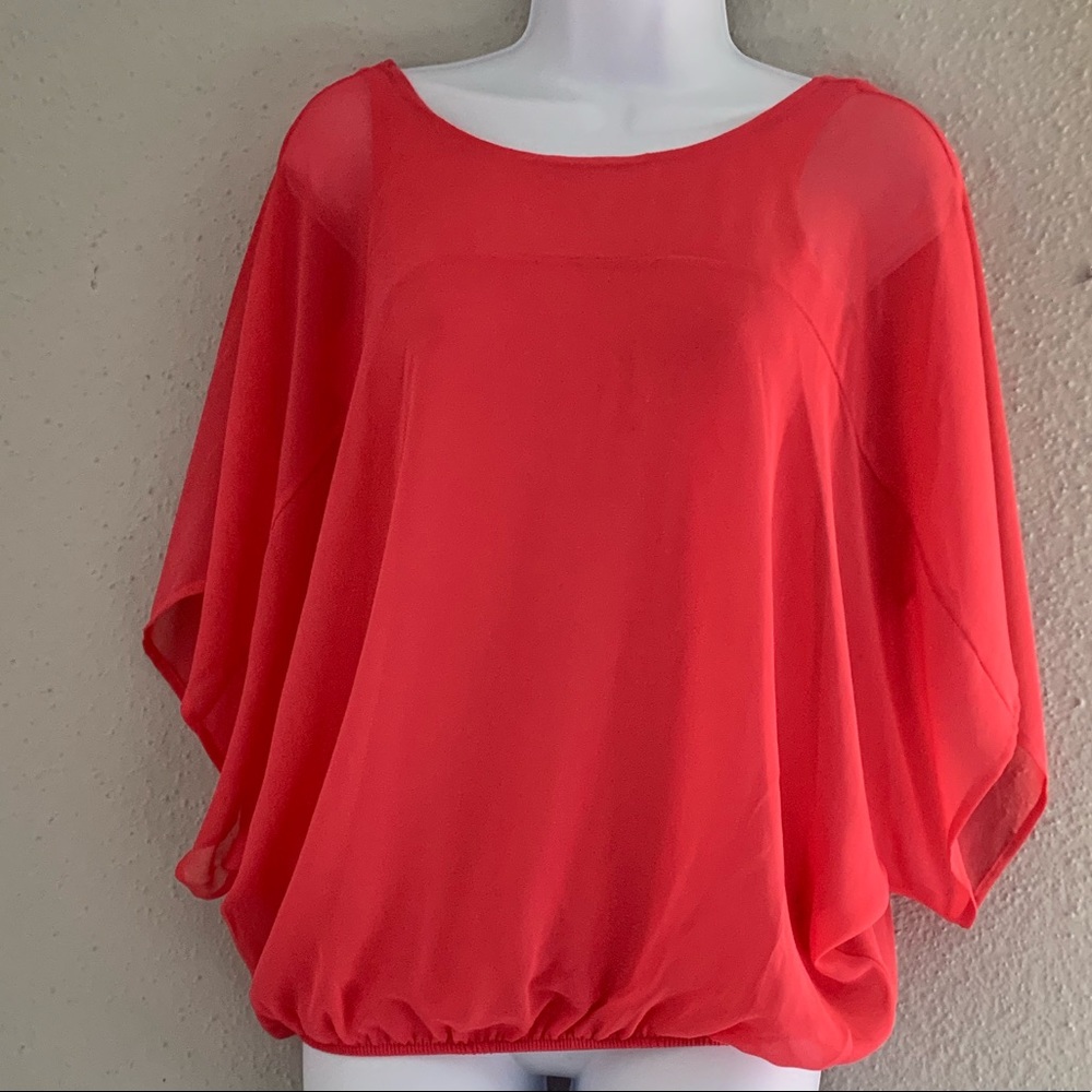 Express Coral kimono Top XS